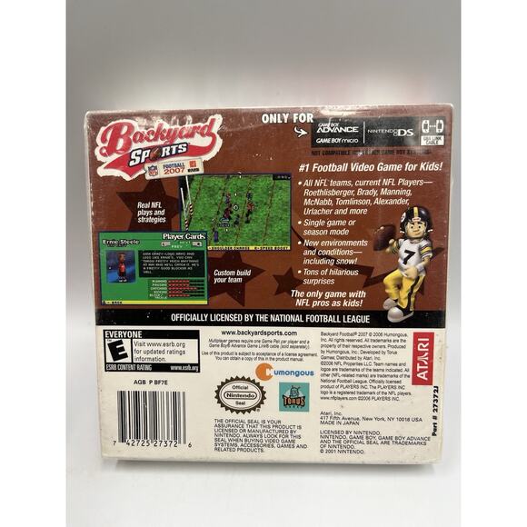 Backyard Football 2007 (Game Boy Advance, GBA) Brand New - Factory Sealed - Picture 5 of 8